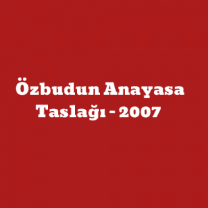 Anayasa Taslağı